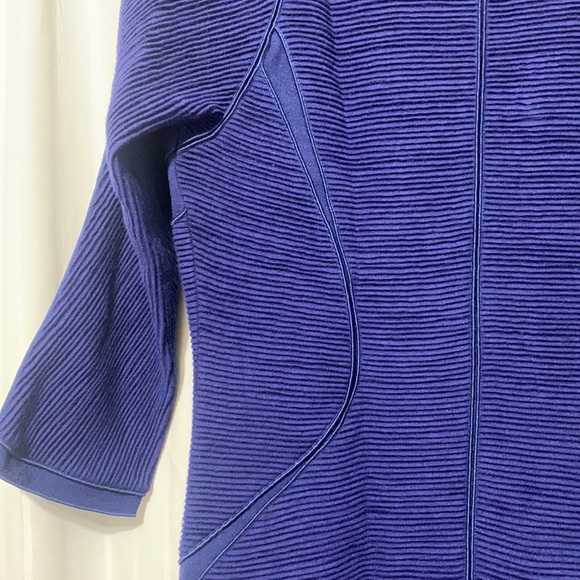 Giorgio Armani Blue Ribbed Mini Dress - Picture 7 of 7